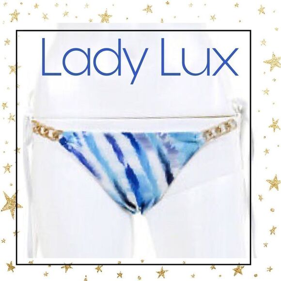 NWT Lady Lux Waterfalls Romper Bikini Bott… - Picture 1 of 4